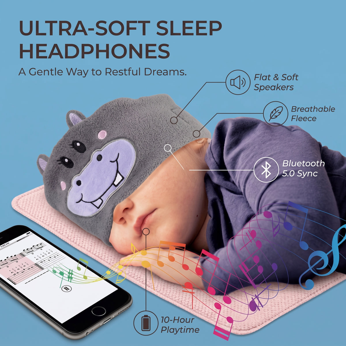 Kids Wireless Headband for music